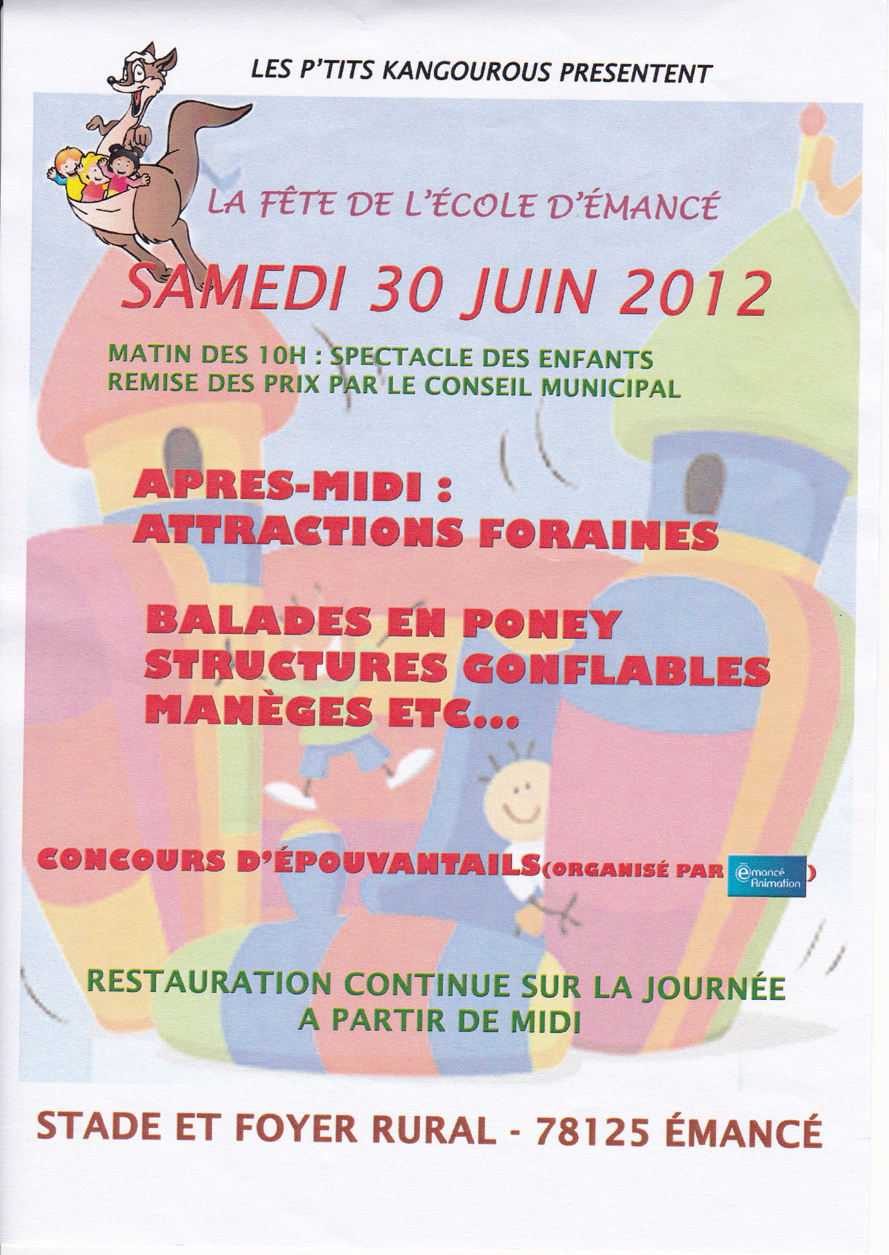 Fête de l'école 30 juin 2012